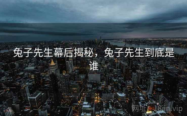 兔子先生幕后揭秘，兔子先生到底是谁
