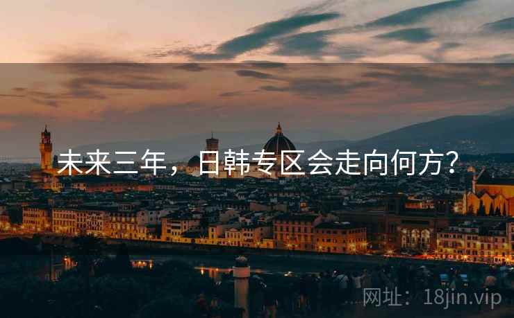 未来三年，日韩专区会走向何方？