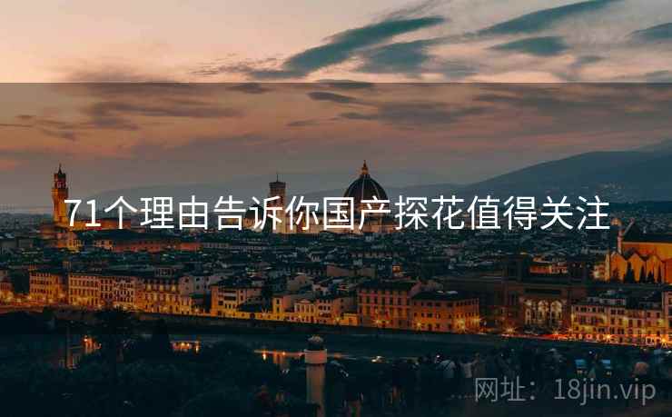 71个理由告诉你国产探花值得关注