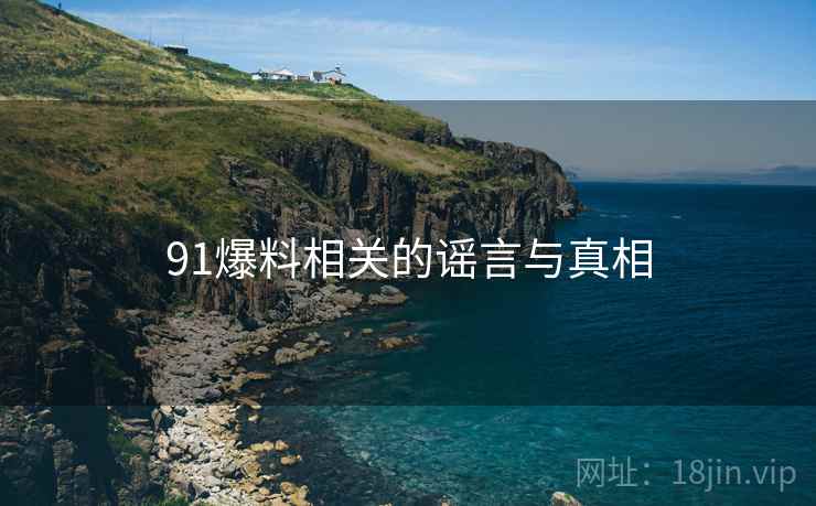 91爆料相关的谣言与真相  第2张