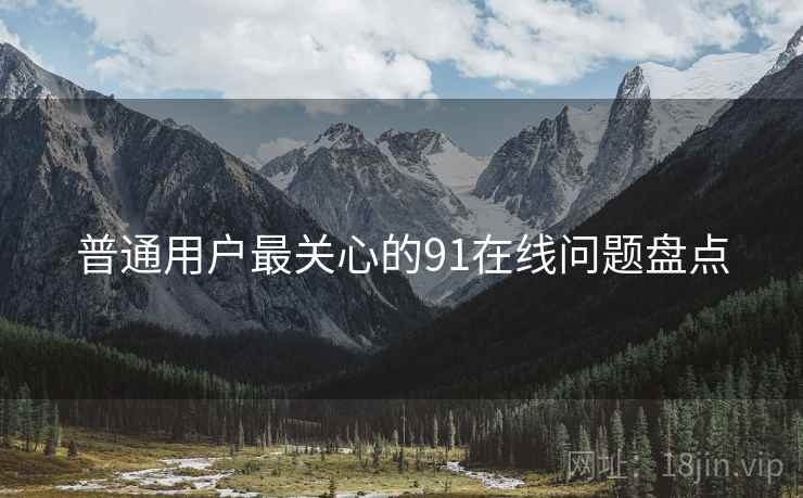 普通用户最关心的91在线问题盘点
