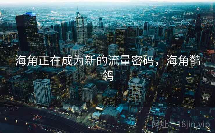 海角正在成为新的流量密码，海角鹡鸰