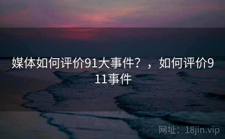 媒体如何评价91大事件？，如何评价911事件