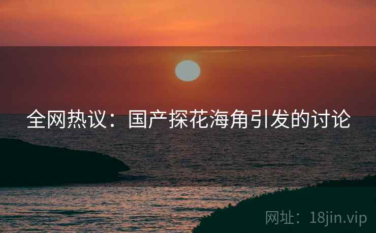 全网热议：国产探花海角引发的讨论