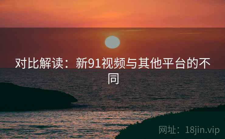 对比解读：新91视频与其他平台的不同